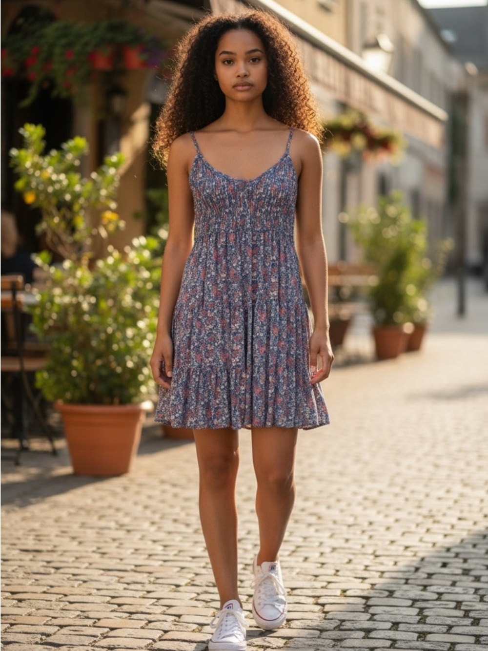 Altar’d State Floral Mini Dress XS Boho Lightweight Rayon